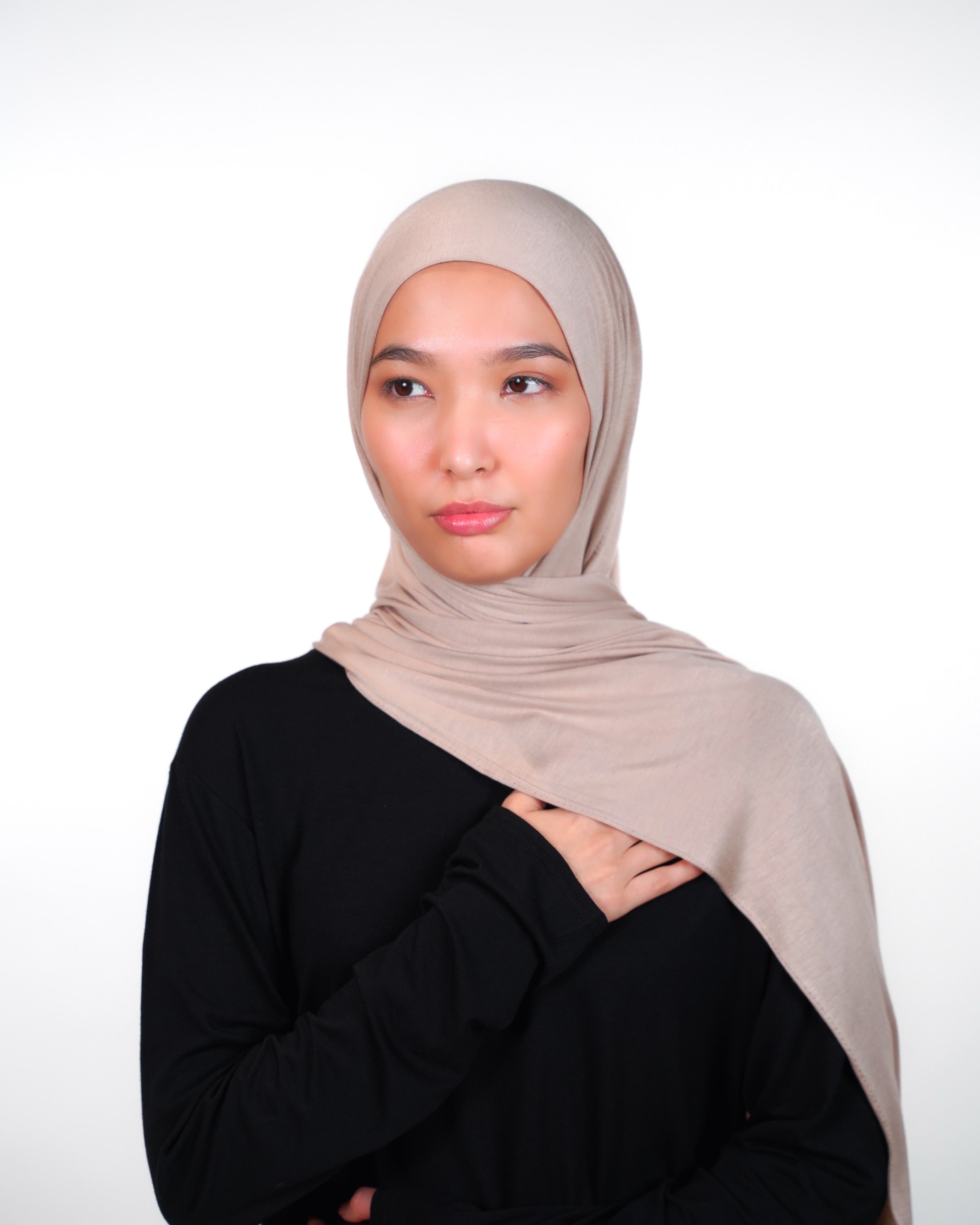 Cotton Double Stretch Instant Hijab