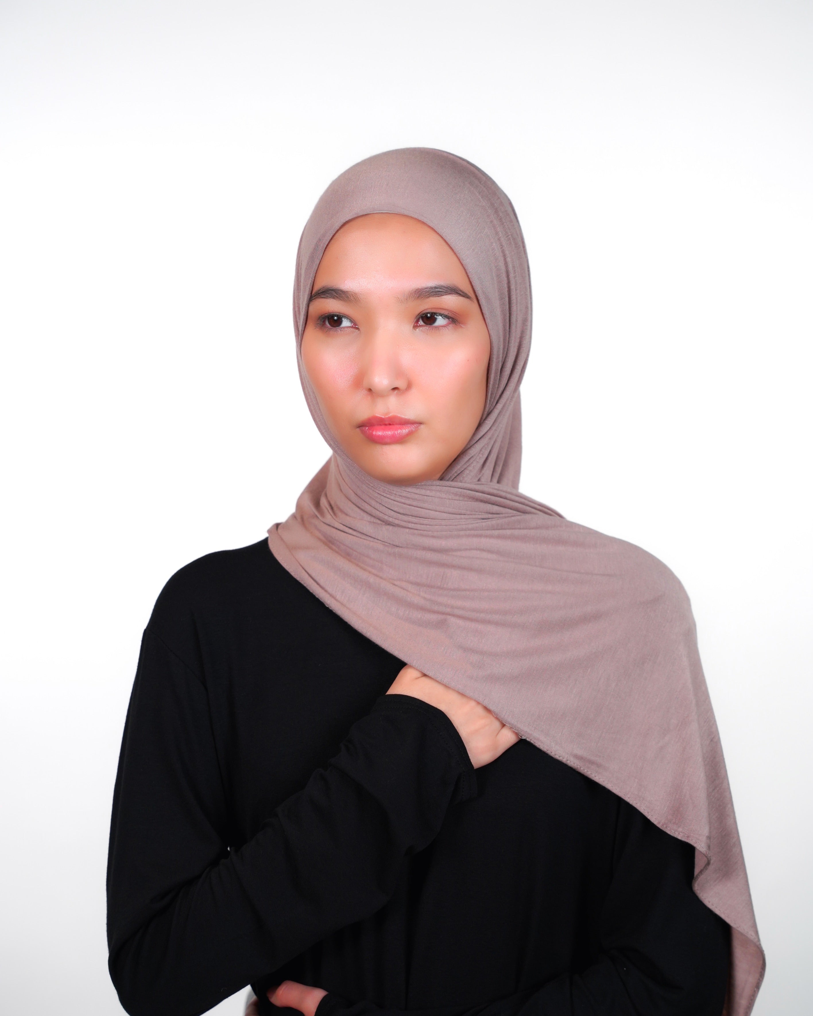 Cotton Double Stretch Instant Hijab