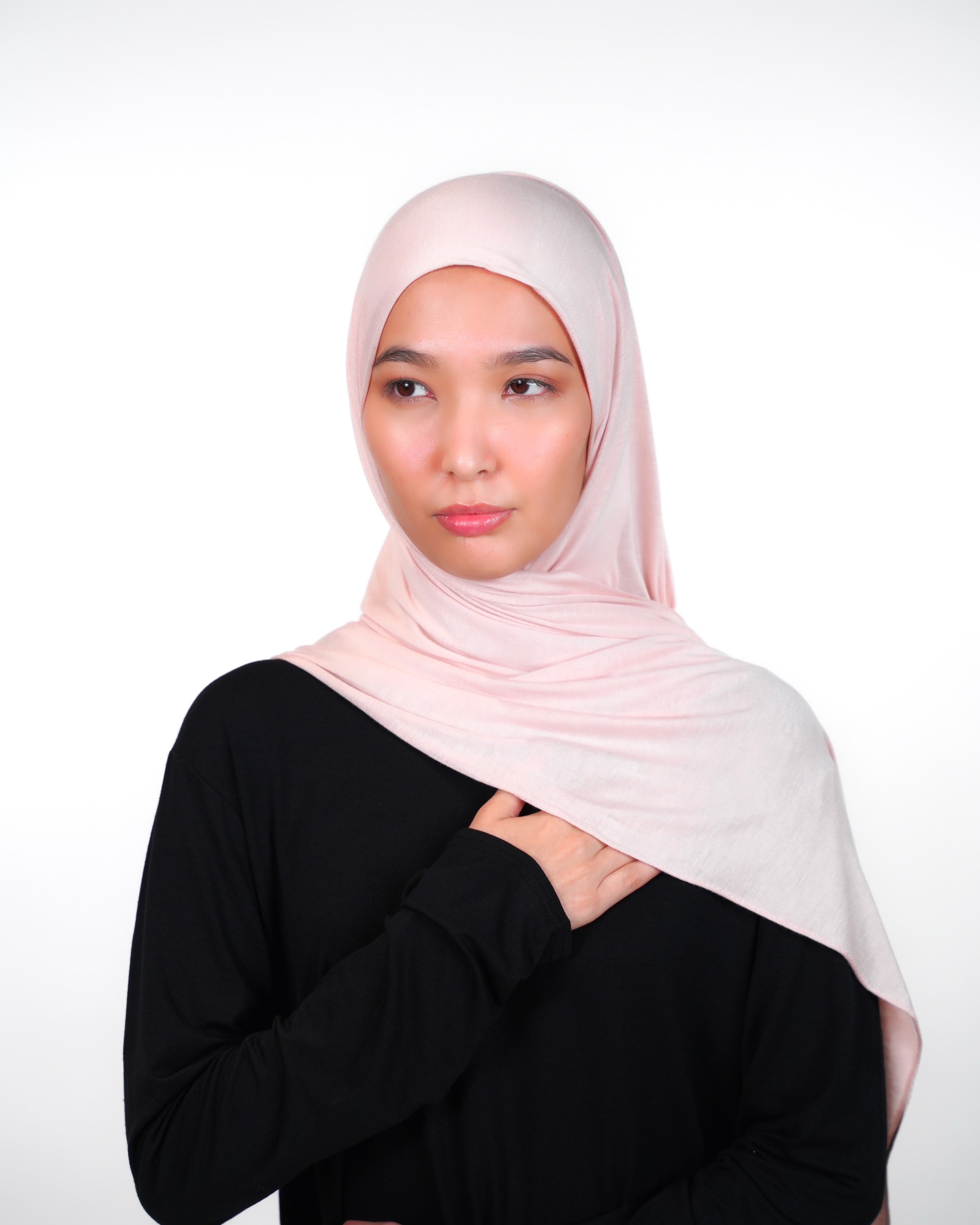 Cotton Double Stretch Instant Hijab