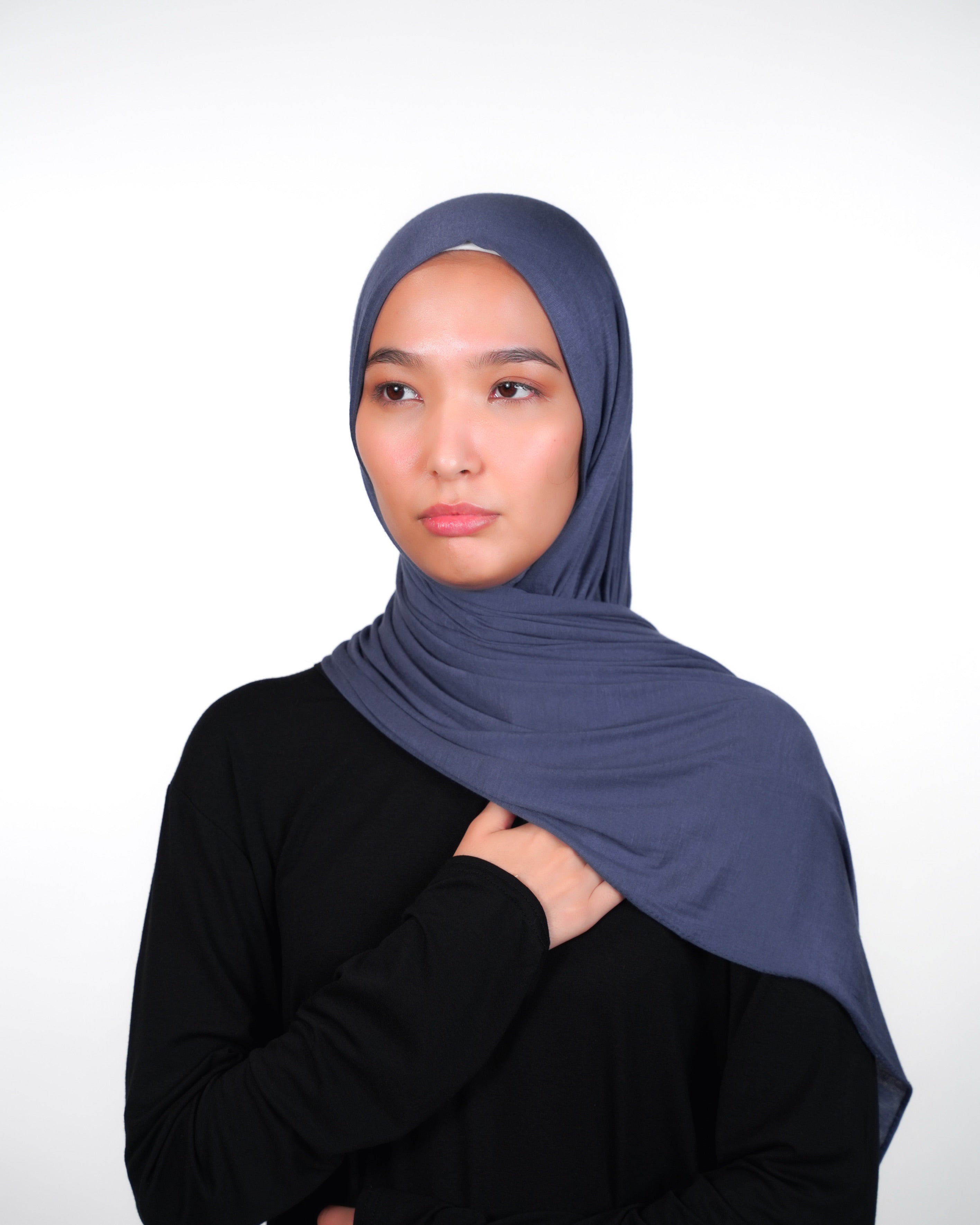 Cotton Double Stretch Instant Hijab