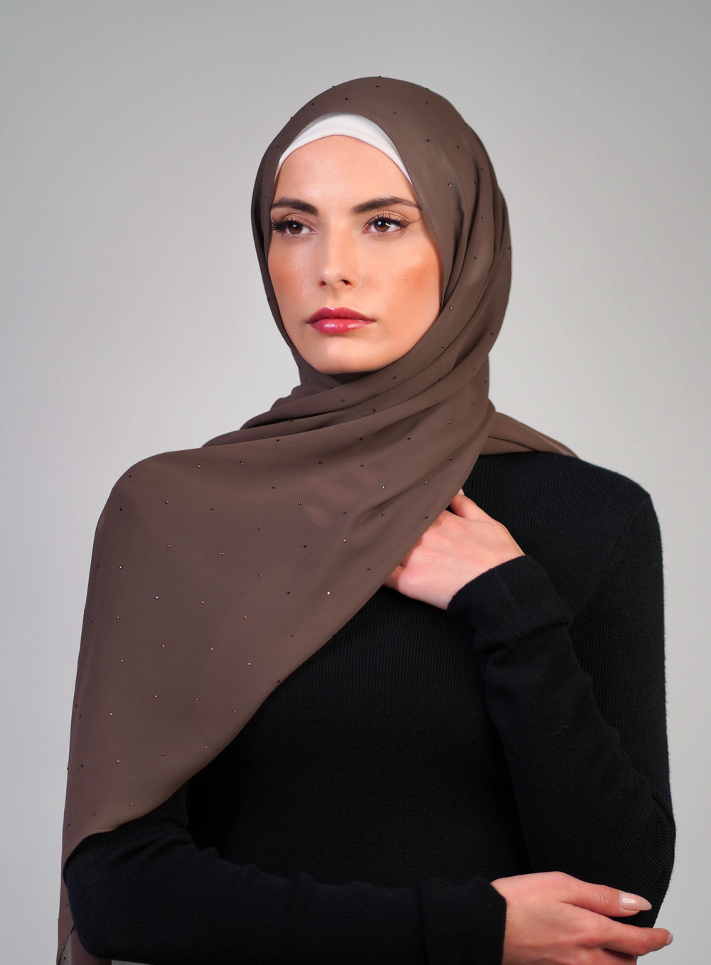 Crepe With Stones  Voile