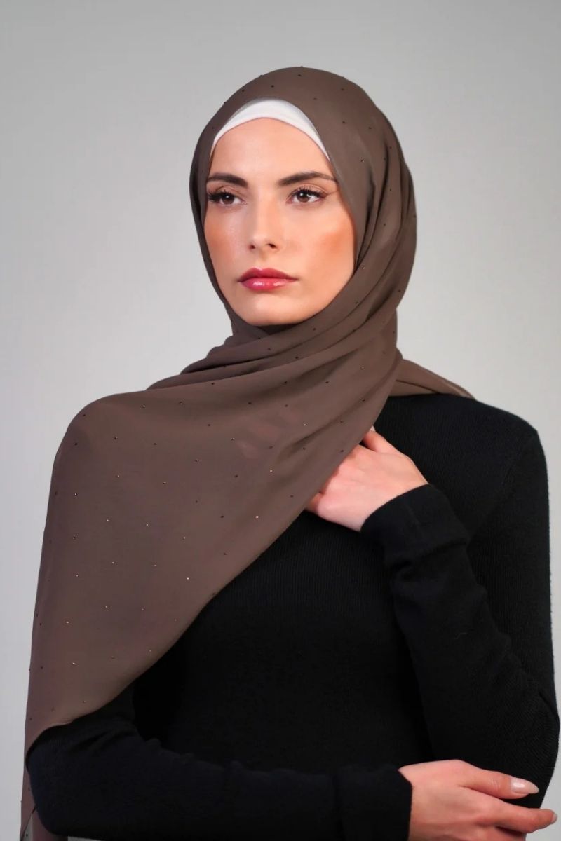 Crepe With Stones  Voile