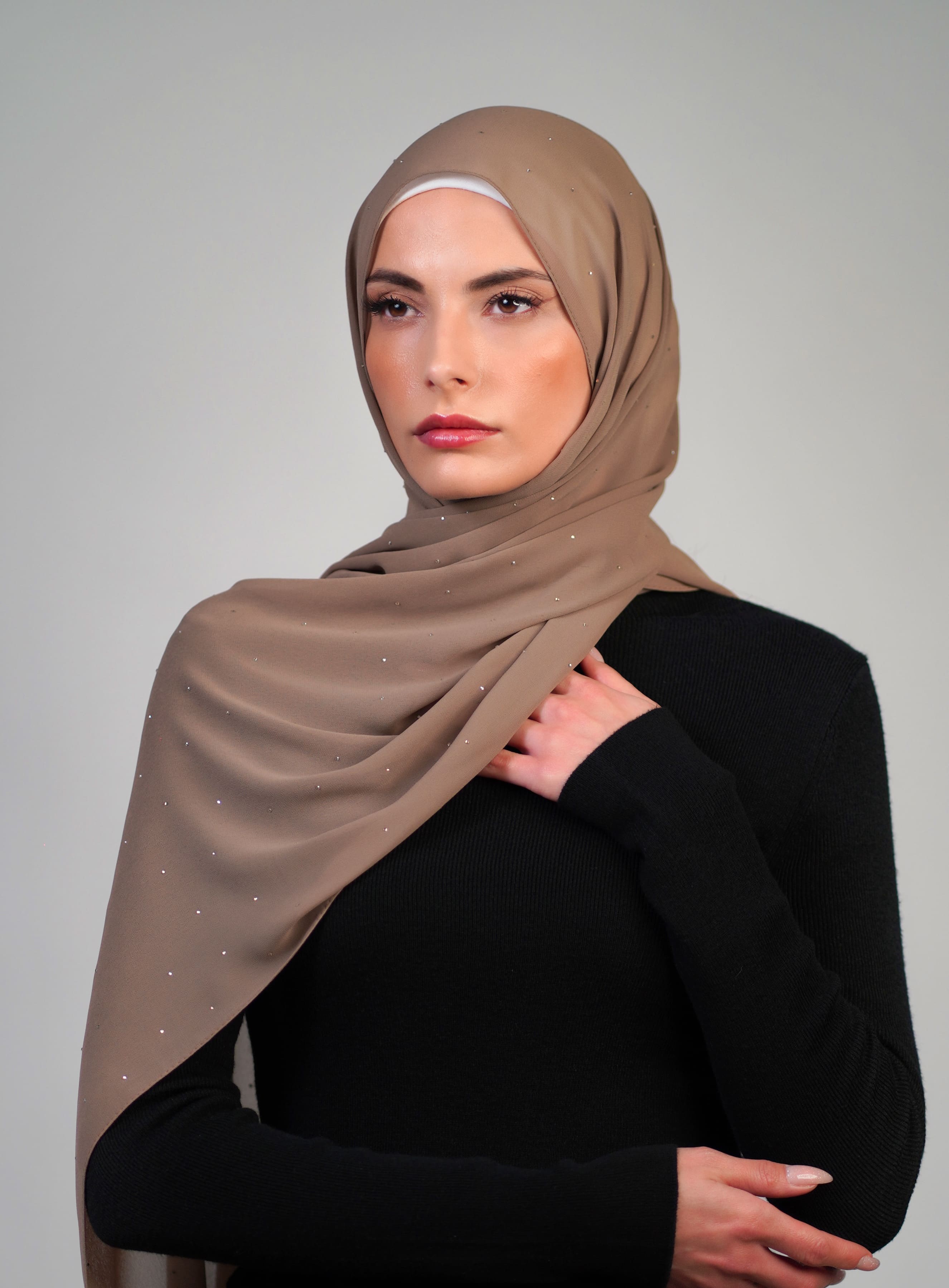 Crepe With Stones  Voile