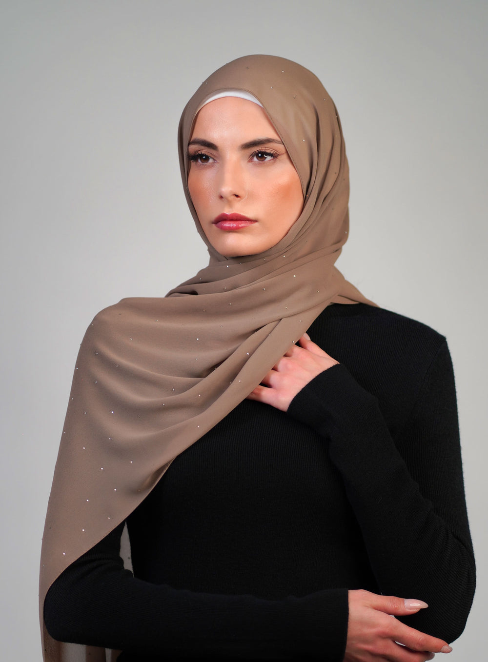 Crepe With Stones  Voile