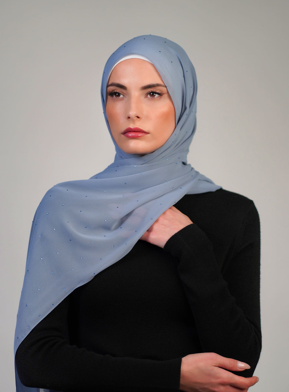 Crepe With Stones  Voile