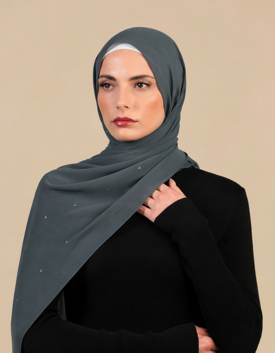 Chiffon With Stones  Voile