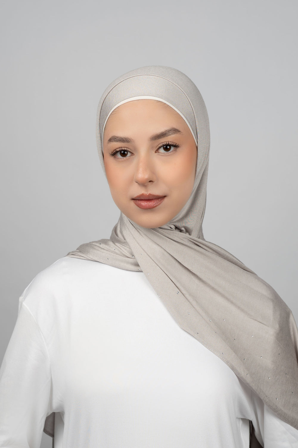Cotton Stretch With Stones  Voile