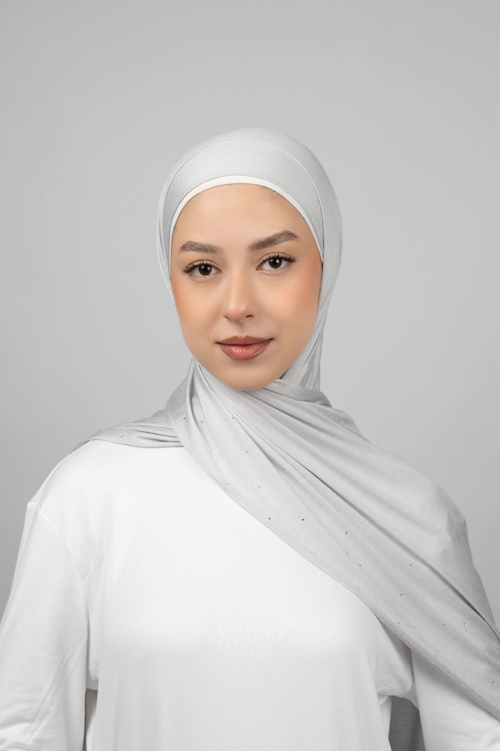 Cotton Stretch With Stones  Voile