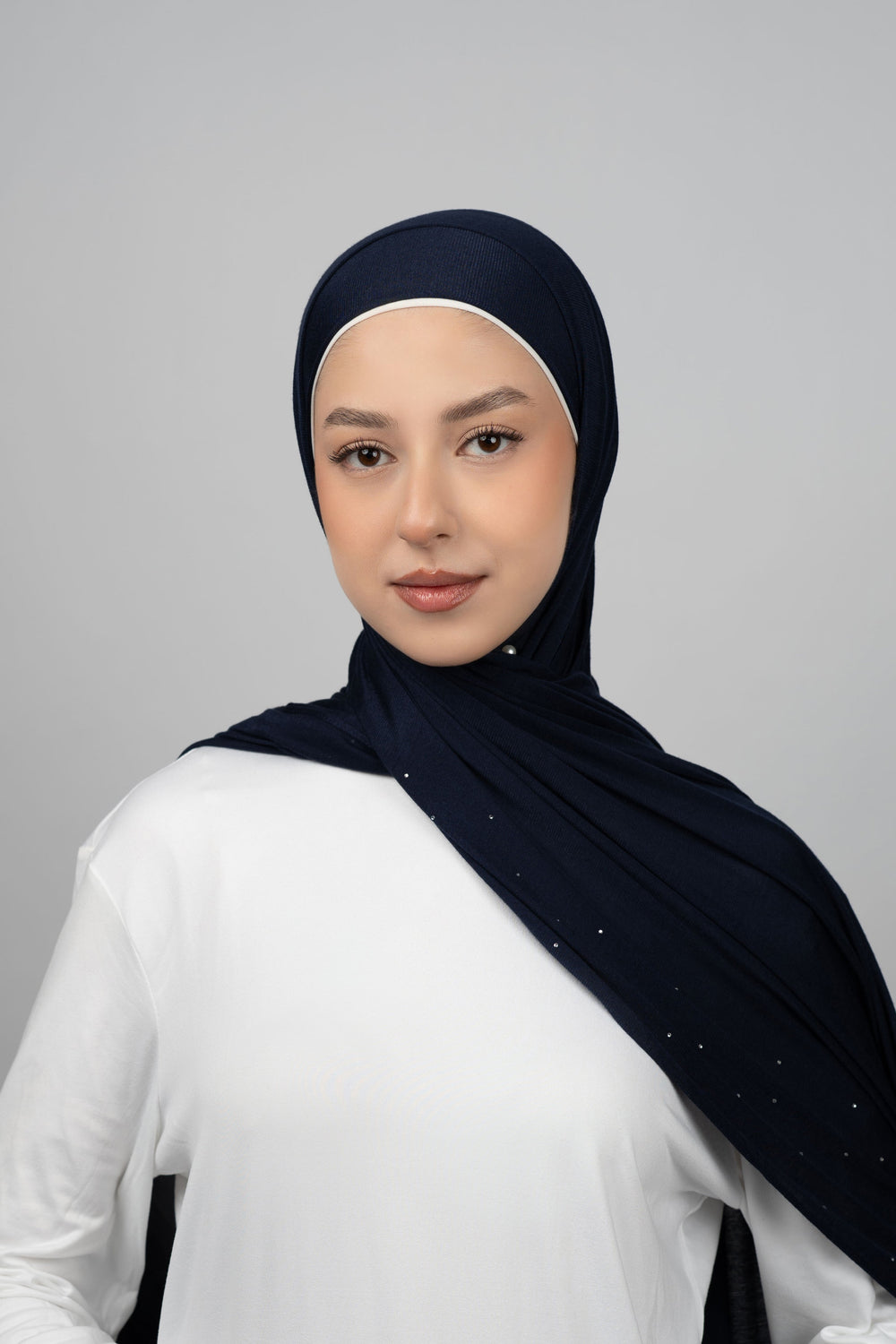 Cotton Stretch With Stones  Voile