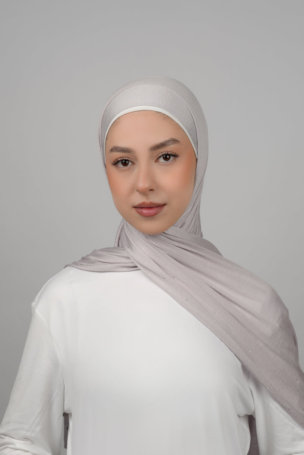 Cotton Stretch With Stones  Voile