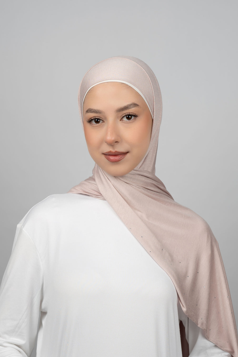 Cotton Stretch With Stones  Voile