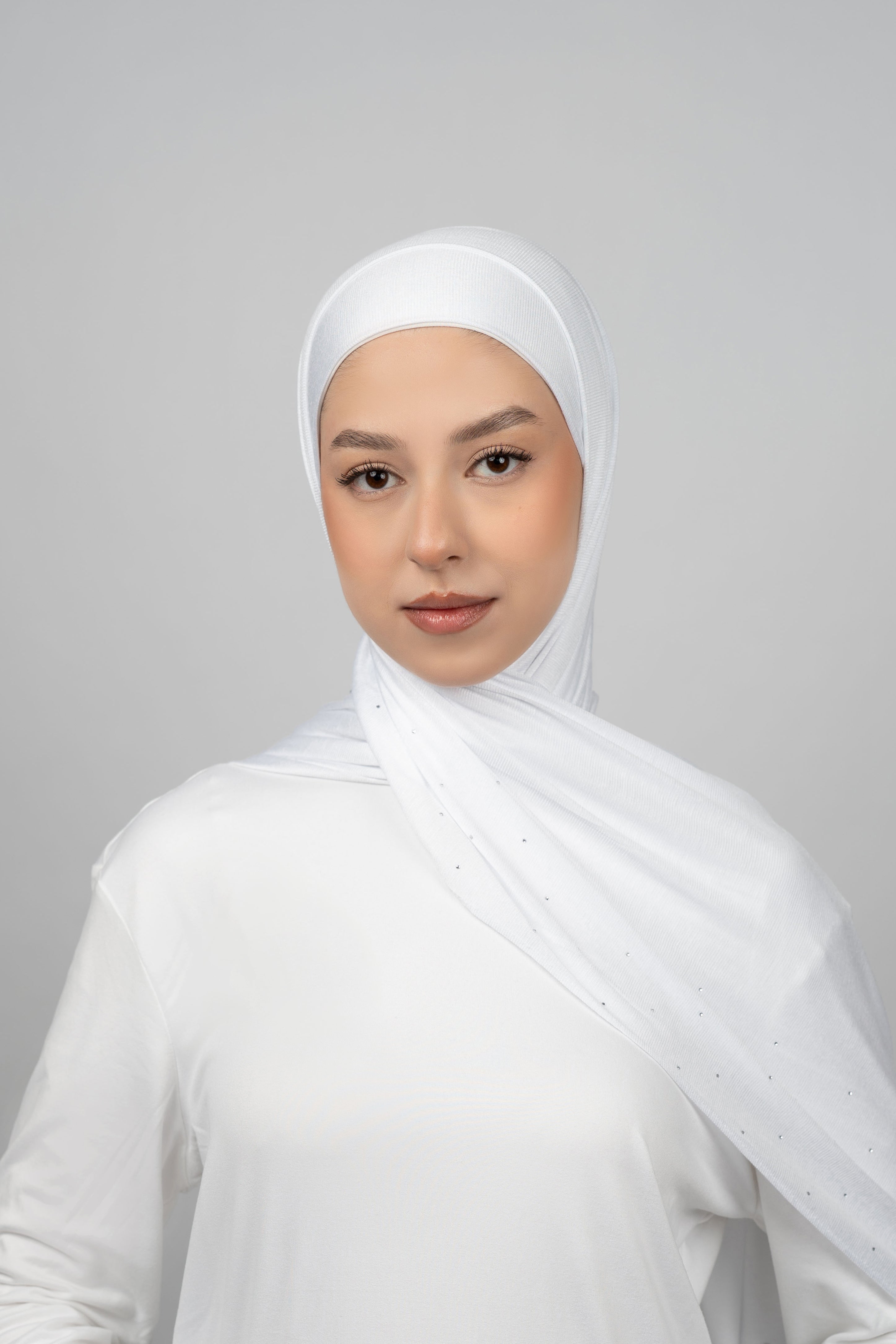 Cotton Stretch With Stones  Voile