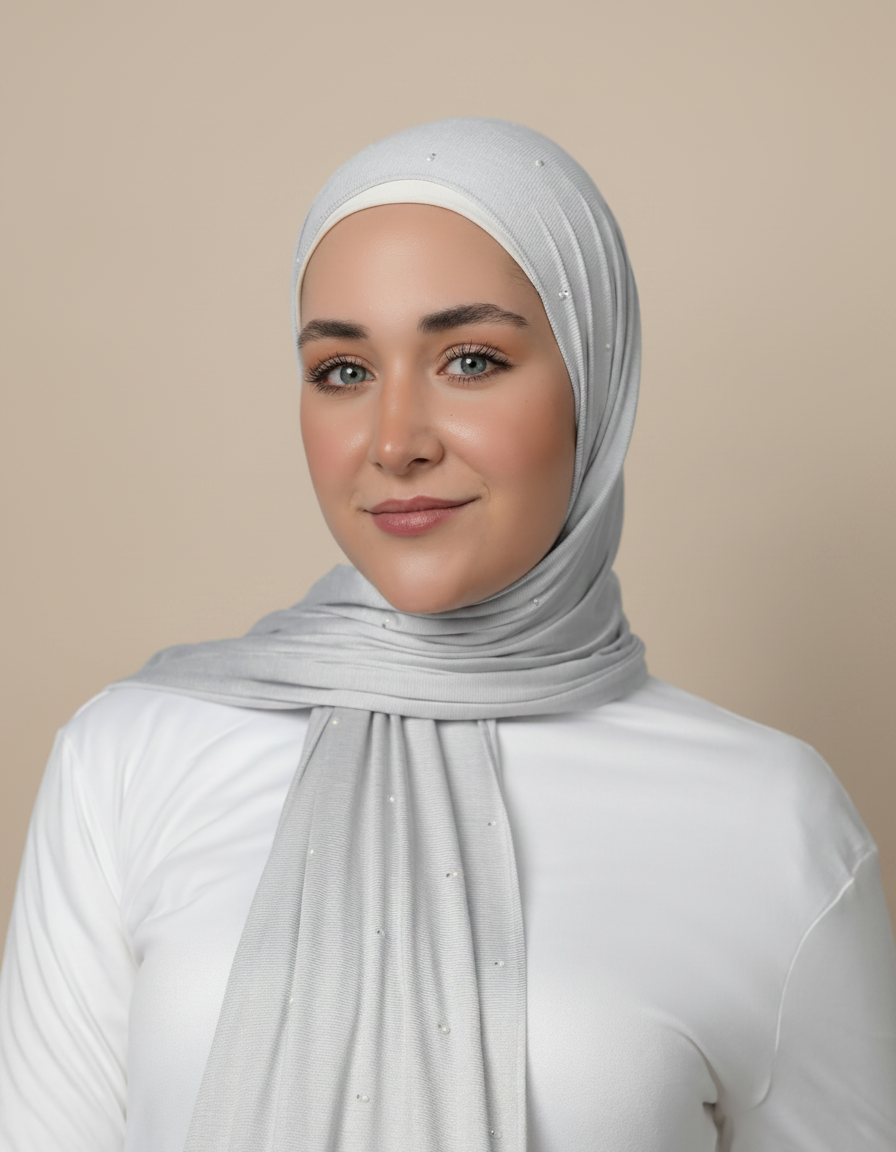 Cotton Stretch With Stones  Voile