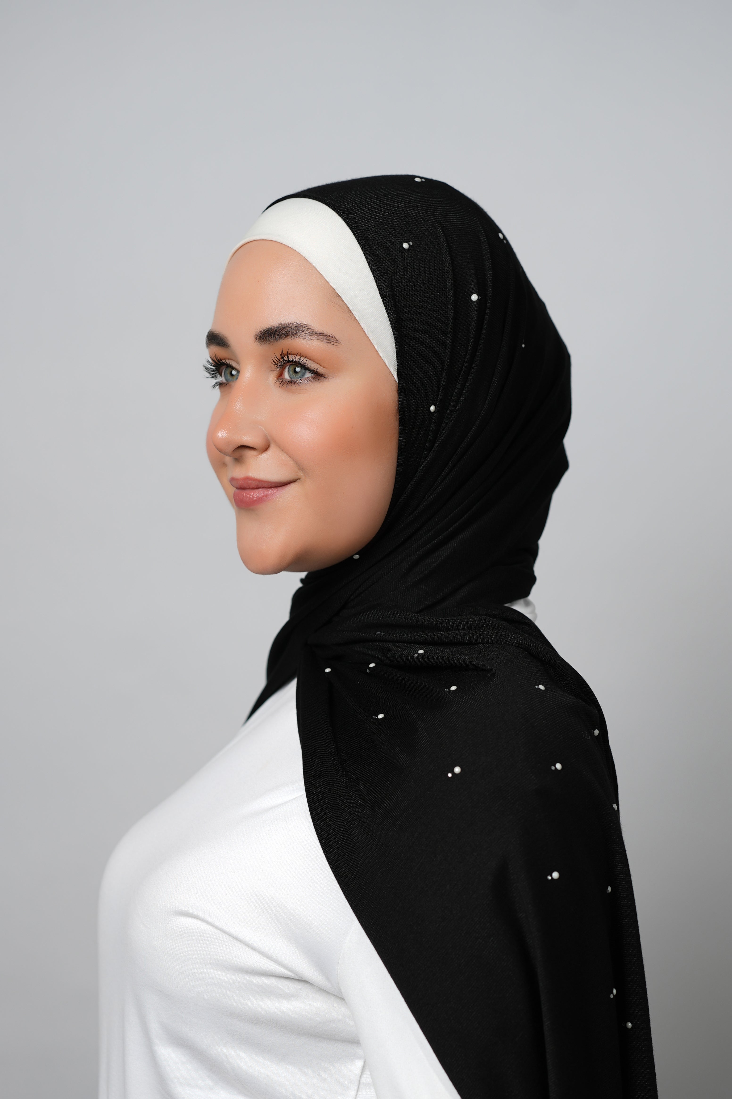 Cotton Stretch With Stones  Voile