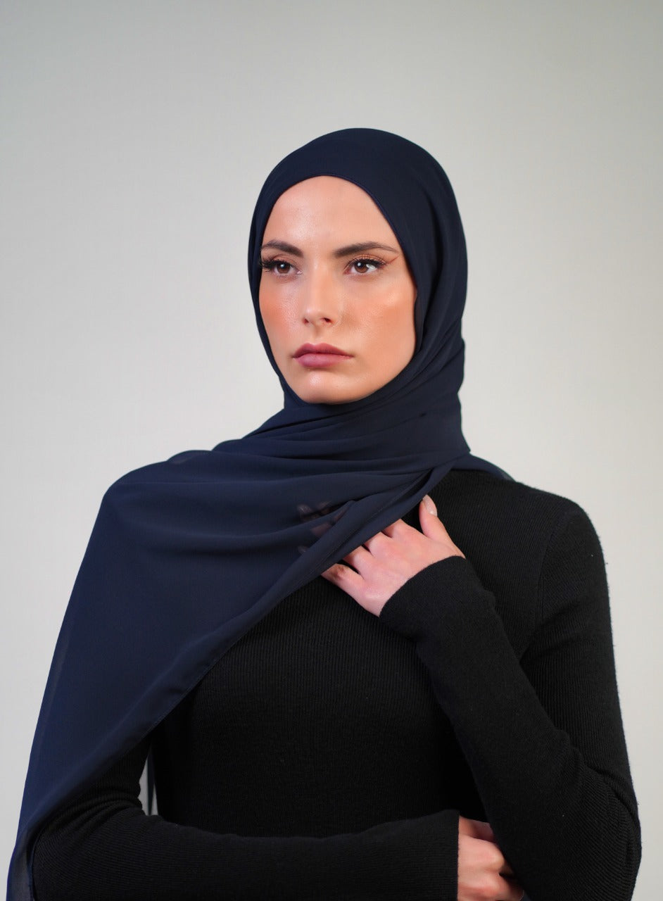 Plain Chiffon Instant Hijab - Voile Fashion