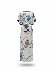 Dress with Scarf  Voile