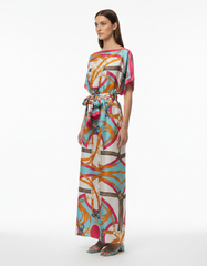 Dress with Scarf  Voile