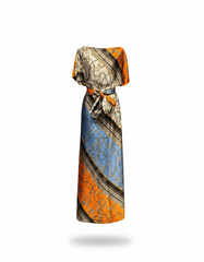 Dress with Scarf  Voile