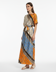 Dress with Scarf  Voile