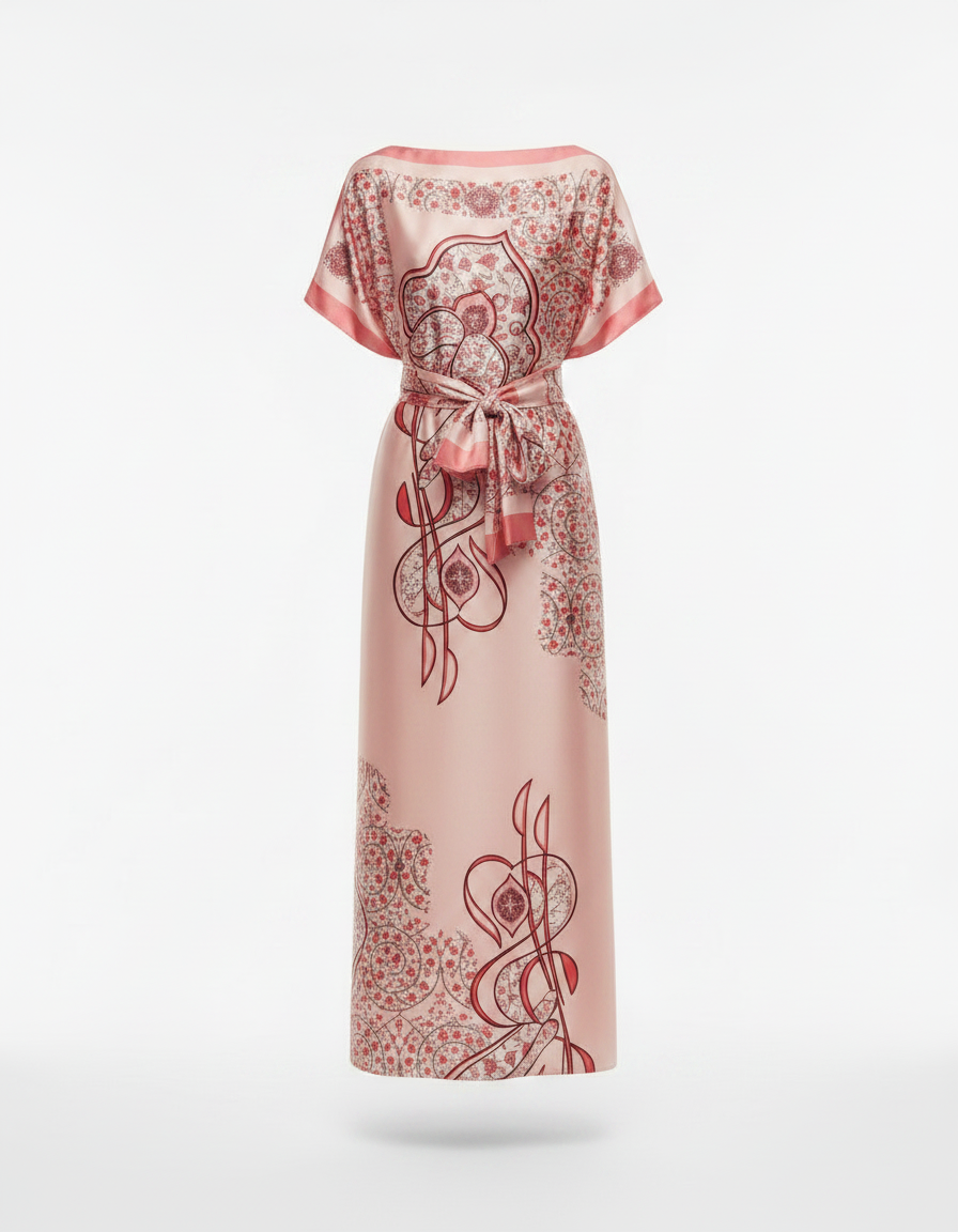 Dress with Scarf  Voile