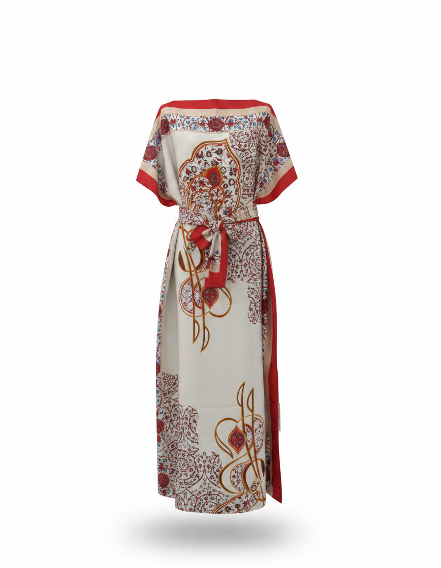 Dress with Scarf  Voile