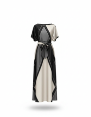 Dress with Scarf  Voile