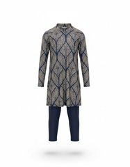 Aurelia Geometric Maxi Burkini – Pull-On Long Sleeve  Voile