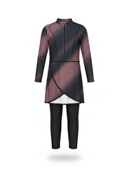 Bettina Ombre Maxi Burkini – Long Sleeve  Voile