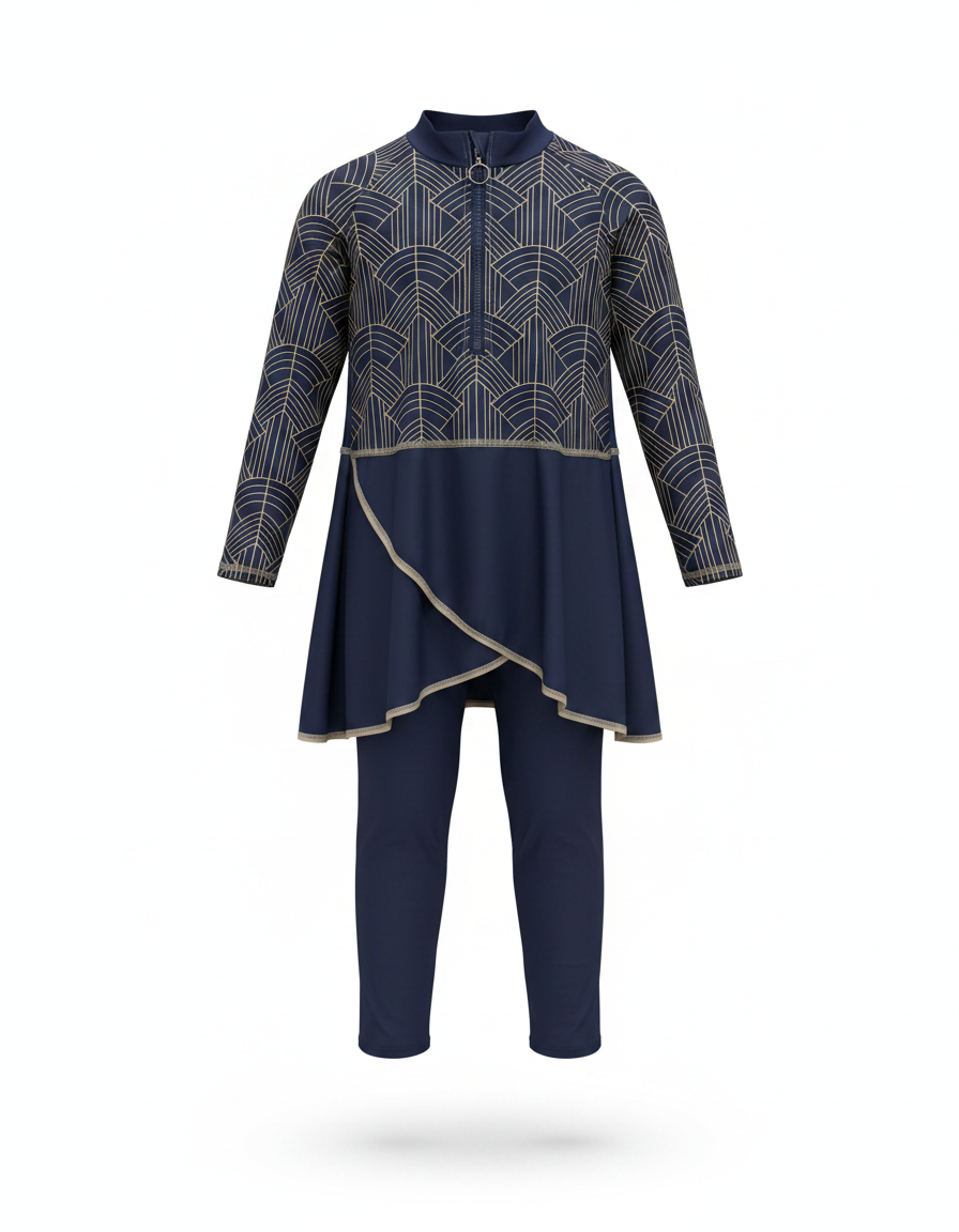 Camelia Maxi Burkini – Long Sleeve  Voile