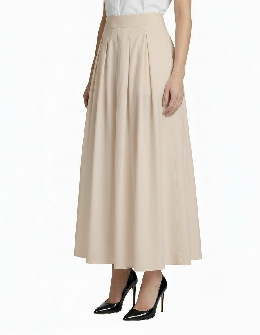 Odette Cotton Maxi Skirt  Voile