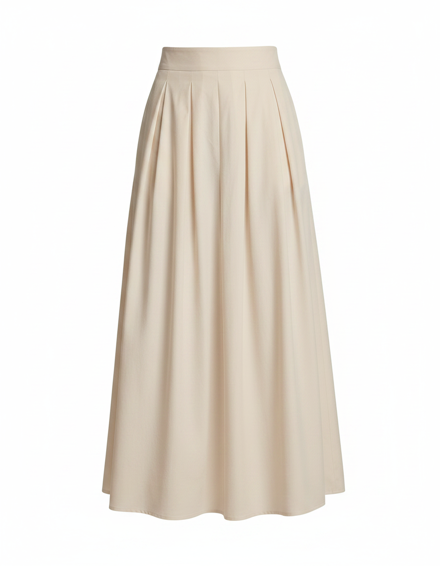 Odette Cotton Maxi Skirt  Voile