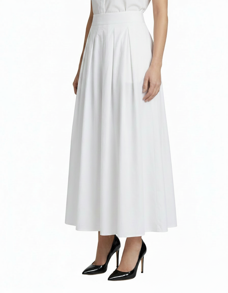 Odette Cotton Maxi Skirt  Voile