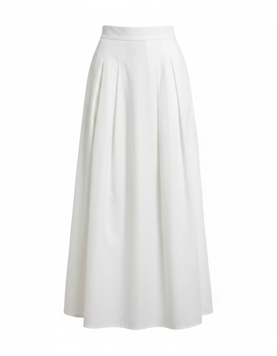 Odette Cotton Maxi Skirt  Voile