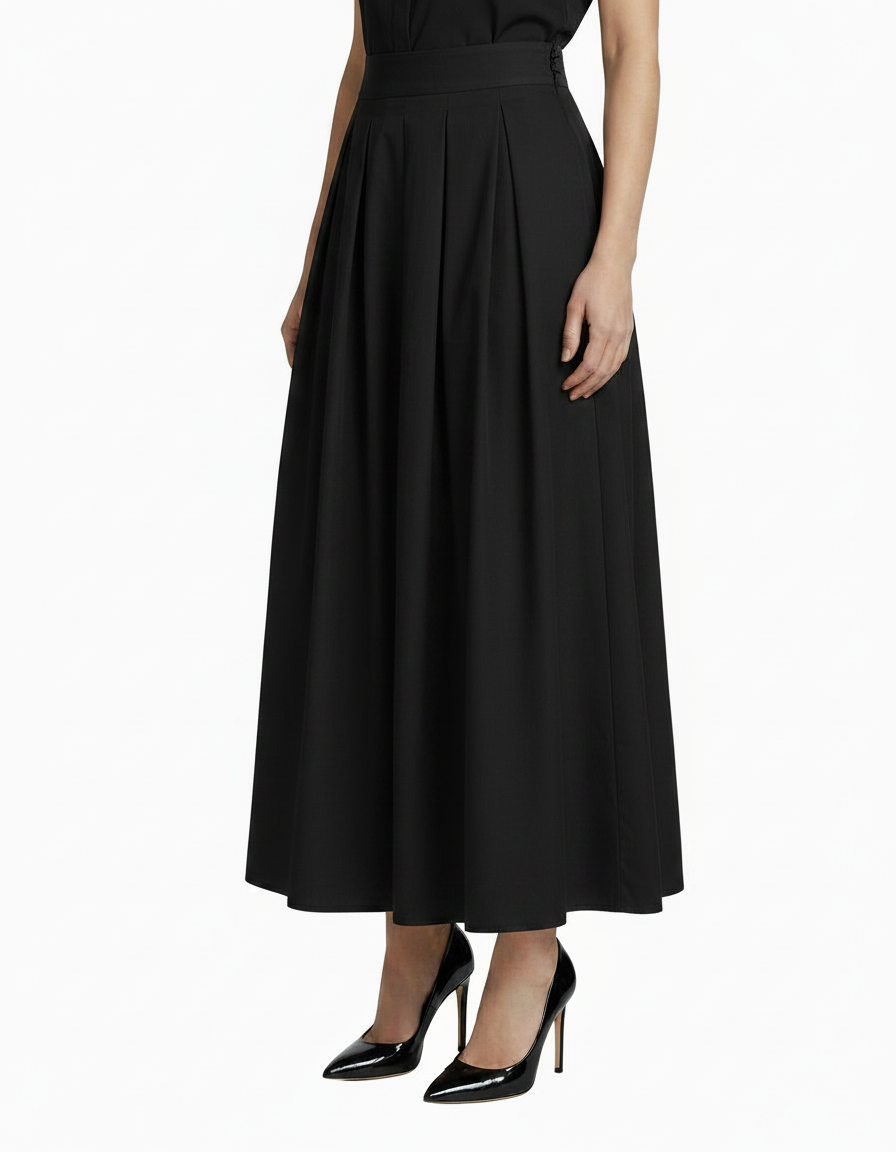 Odette Cotton Maxi Skirt  Voile