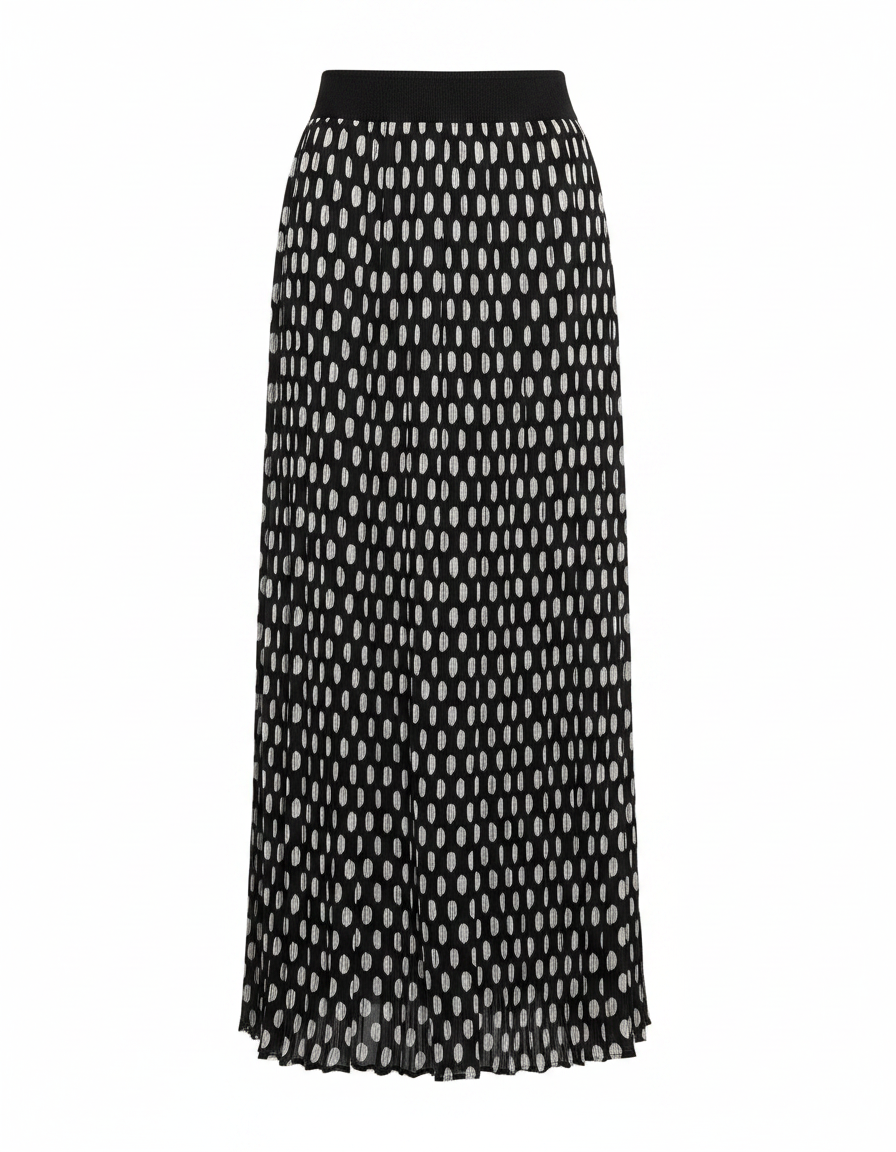 Ninon Polka Dot Maxi Skirt  Voile