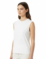 Daniele Cotton Inner Top – Pull-On Sleeveless  Voile