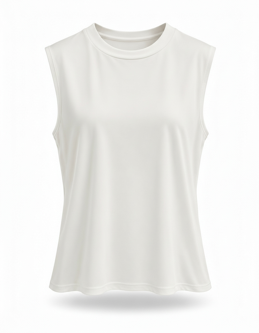 Daniele Cotton Inner Top – Pull-On Sleeveless  Voile