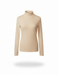 Daphnee Cotton Inner Top – Pull-On Long Sleeve  Voile