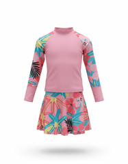 Corentine Midi Kids Swimsuit – Pull-On Long Sleeve  Voile