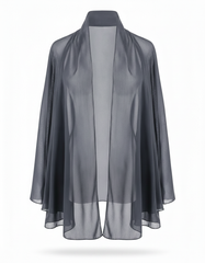 Sibylle Everyday Kimono – Open-Front V-Neck  Voile