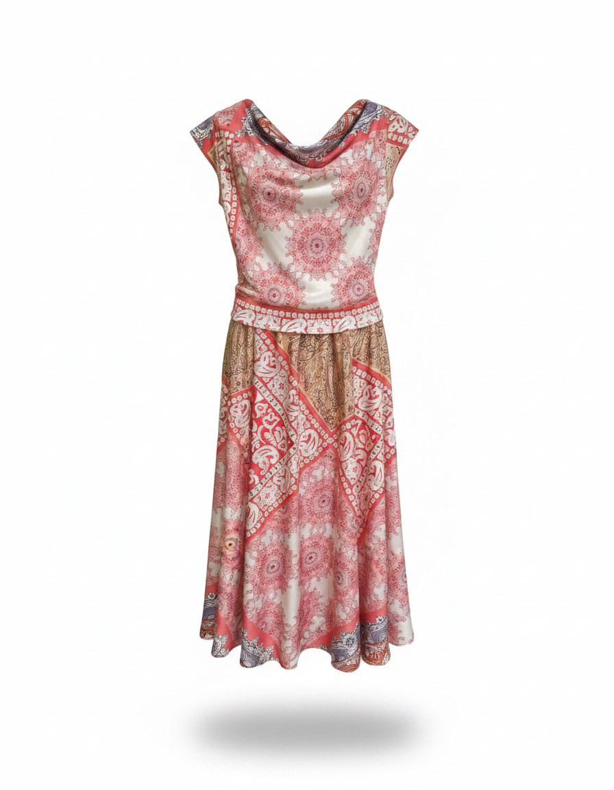 Paule Tribal Co-ord Set – Pull-On Long Sleeve  Voile