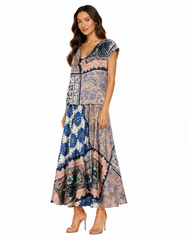 Paule Tribal Co-ord Set – Pull-On Long Sleeve  Voile