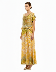 Paule Tribal Co-ord Set – Pull-On Long Sleeve  Voile