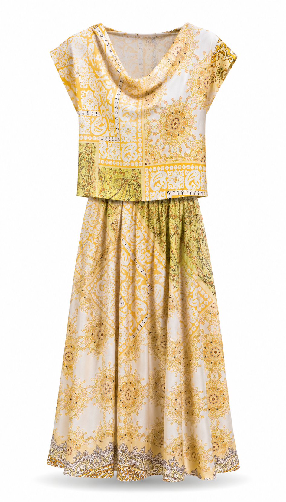 Paule Tribal Co-ord Set – Pull-On Long Sleeve  Voile