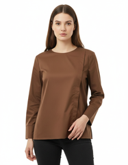 Fleur Cotton Blouse – Relaxed Fit Long Sleeve  Voile