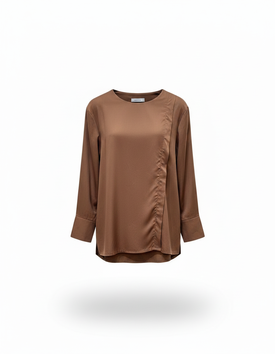 Fleur Cotton Blouse – Relaxed Fit Long Sleeve  Voile