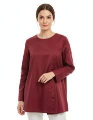 Fleur Cotton Blouse – Relaxed Fit Long Sleeve  Voile