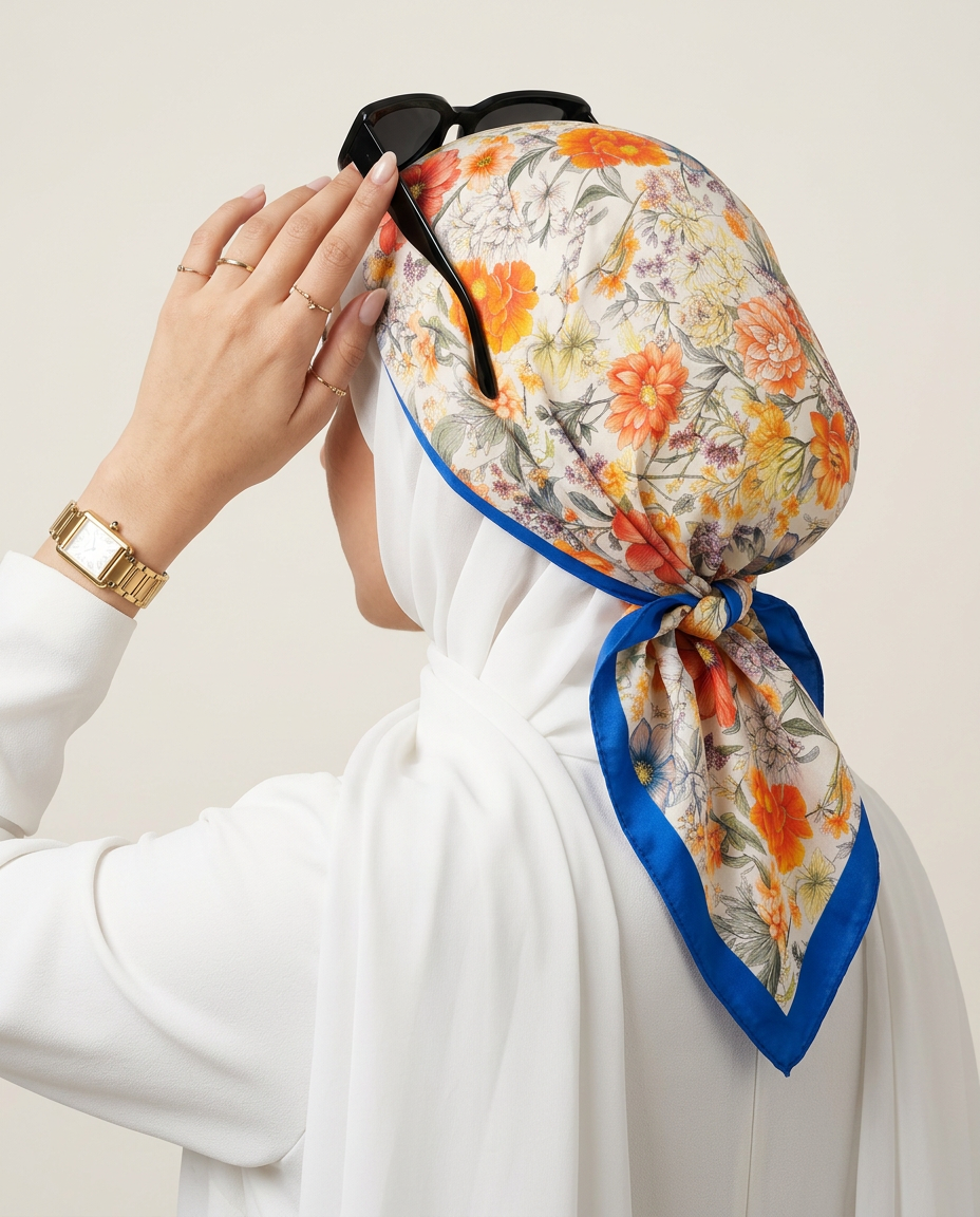 Printed Scarf 65*65  Voile