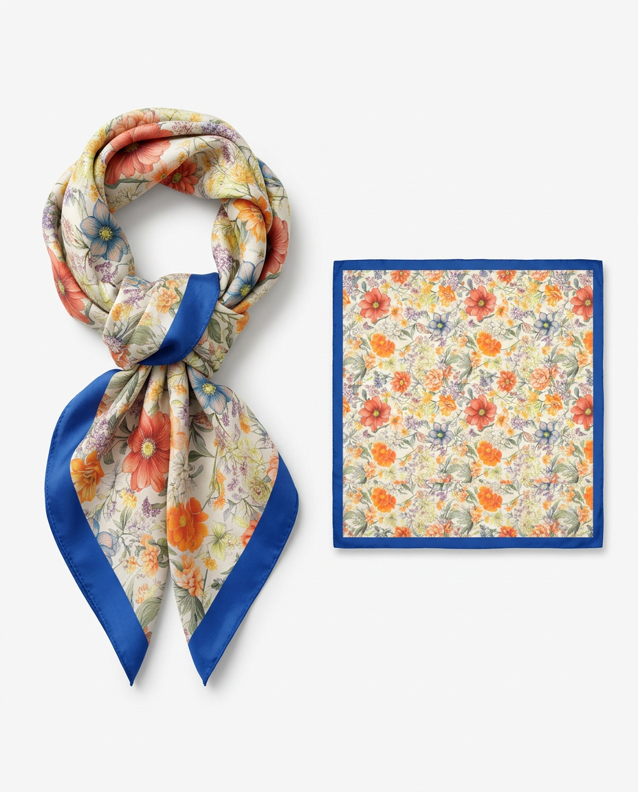Printed Scarf 65*65  Voile
