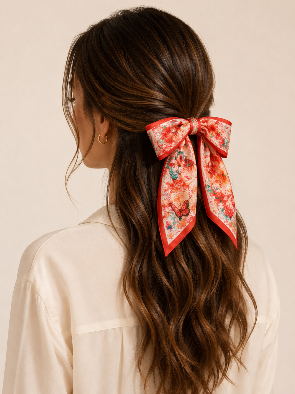 Printed Scarf 65*65  Voile